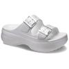 Crocs Slide Slippers Women's Gray Silver 215552-1OQ