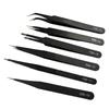 Precision Bent Tip Stainless Steel Tweezers for Electronics, Eyelash Extensions, and Bird's Nest Feathers