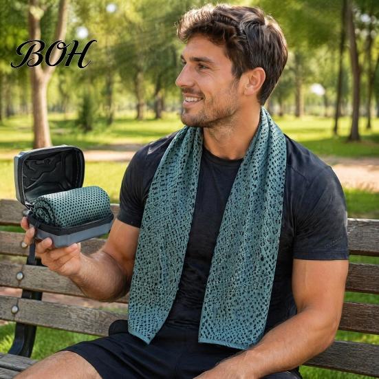 Cooling Towel for Sports Towels, 30x80cm Instant Microfibre Quick Drying Ice Gym Fitness with Storage Case Yoga Golf Refreshing Hot Weather