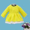 Girls Long Sleeve Coral Fleece Suit Christmas Autumn Winter Girls Coral Fleece Knit Inside + Outside Two Piece Set