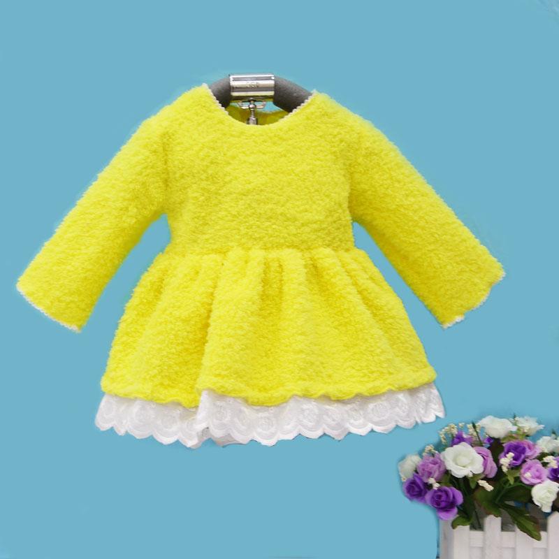 Girls Long Sleeve Coral Fleece Suit Christmas Autumn Winter Girls Coral Fleece Knit Inside + Outside Two Piece Set