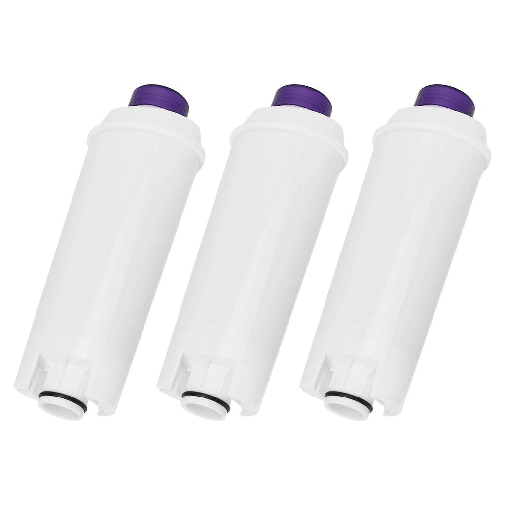 3-Piece DLSC002 ABS Water Filter for DeLonghi Coffee Makers, Replacement Filter Cores for Cafe Coffee Makers