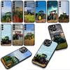 for Samsung Galaxy S25 S24 S22 S23 FE Ultra Plus A56 A05 A06 A15 A16 A55 S7 Edge Phone Cover Case Farms Vehicles Tractors Casing