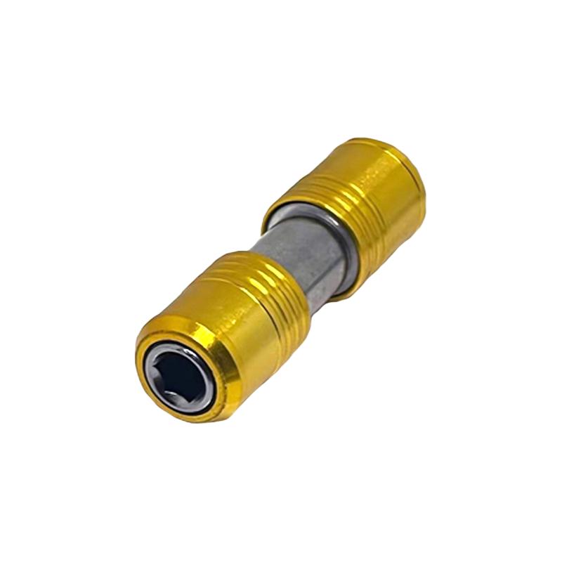 Portable Screwdriver Bit Holder Double Head Extension Rod Quick Release 1/4" Hex Screw Adapter Socket Electric Drill Power Tool