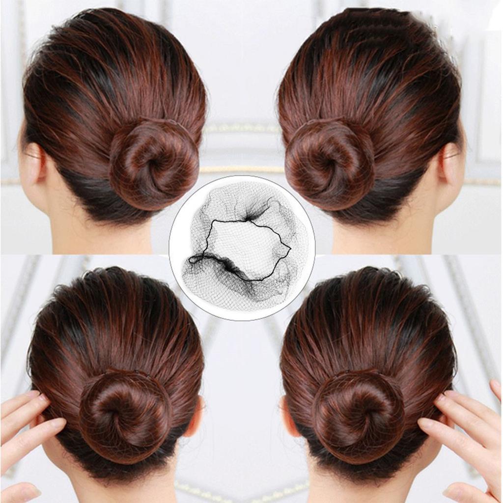 10/20pcs Invisible Nylon Hair Nets Soft Elastic Lines Hair Net Ballet Dance Snoods for Food Service Workers