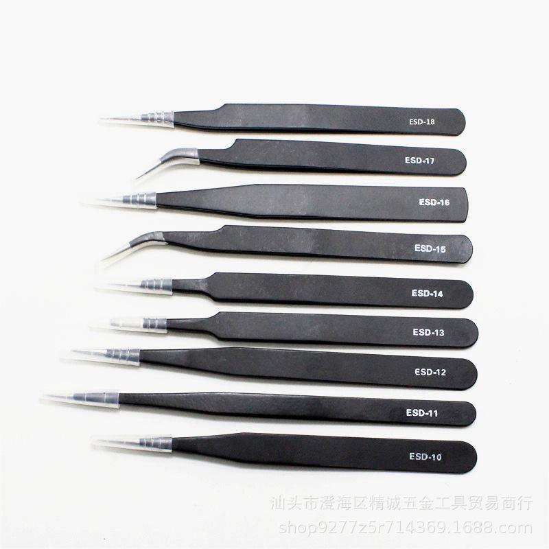 1.5mm Stainless Steel Precision Tweezers for Electronics, Eyelash, and Nail Art