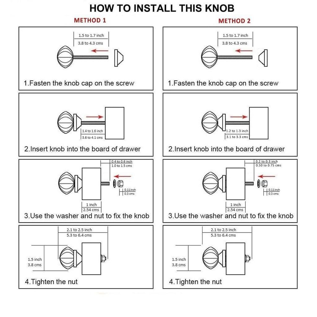 Vintage Golden and Black Painted Ceramic Pull Knobs for Kitchen Cabinet, Door & Drawer, Wardrobe, Cupboard (Set of 10)