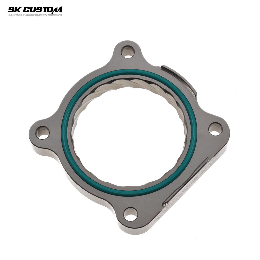 For Toyota Prado 2.7L Land Cruiser2700 2TR Engine Throttle Body Spacer Forged Al Alloy Throttle Vortex Intake Gasket Accessories