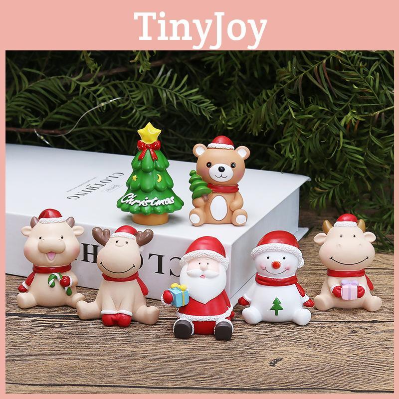 High-quality Resin Christmas Ornament Santa Claus Deer Winter Decoration Gift