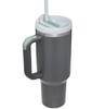 Steel Vacuum Insulated Tumbler Double Wall Vacuum Travel Water Bottle 40oz Insulated Tumbler with Straw Lid and Handle