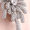 Women Brooch High-Gloss Rhinestone Inlay Sparkling Irregular Shape Lapel Pin Non-Slip Buckle Scarf Badge Clothing Sweaters Collars Bags Accessories