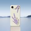 For iPhone 17 Air Case Lavender Pattern Printing Straight Edge TPU Phone Back Cover