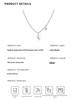 925 Sterling Silver Lucky Square Necklace - Trendy High-End Clavicle Chain Pendant for Women