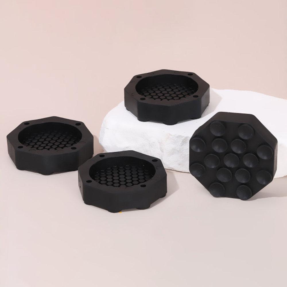 

4 Piece Silicone Anti Vibration Pads for Washing Machine Refrigerator Non Slip Thickened Mat Kitchen Bathroom