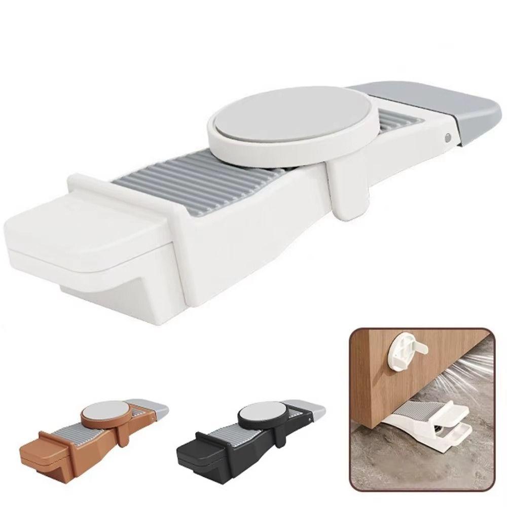 Adjustable Anti-collision Door Stopper Non Slip Windproof Doorstop Door Wedge  Indoor Application