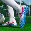 35-46 Kids Football Boots Rubber Soft Sole Short Nails Artificial Turf Leather Youth Kids Football Shoes Men's Sports Large Size Football Shoes