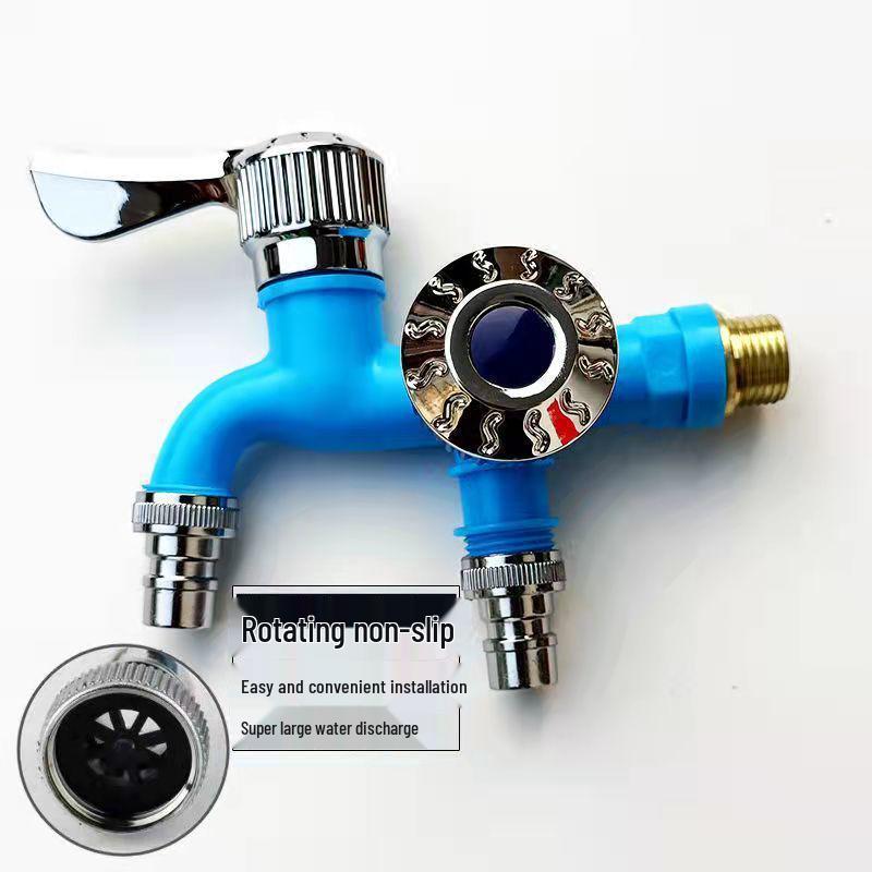 Dual-Use Washing Machine Faucet: Two-Way, Detachable, Automatic Water Stop, Thickened & Anti-Freeze