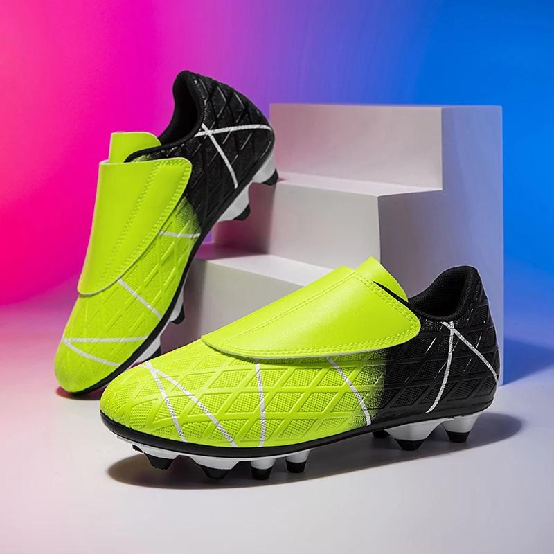Boys And Girl's Soccer Shoes Long Spikes Comfortable Breathable Non Slip Men Cleats Outdoor Match Training Sport Football Boots