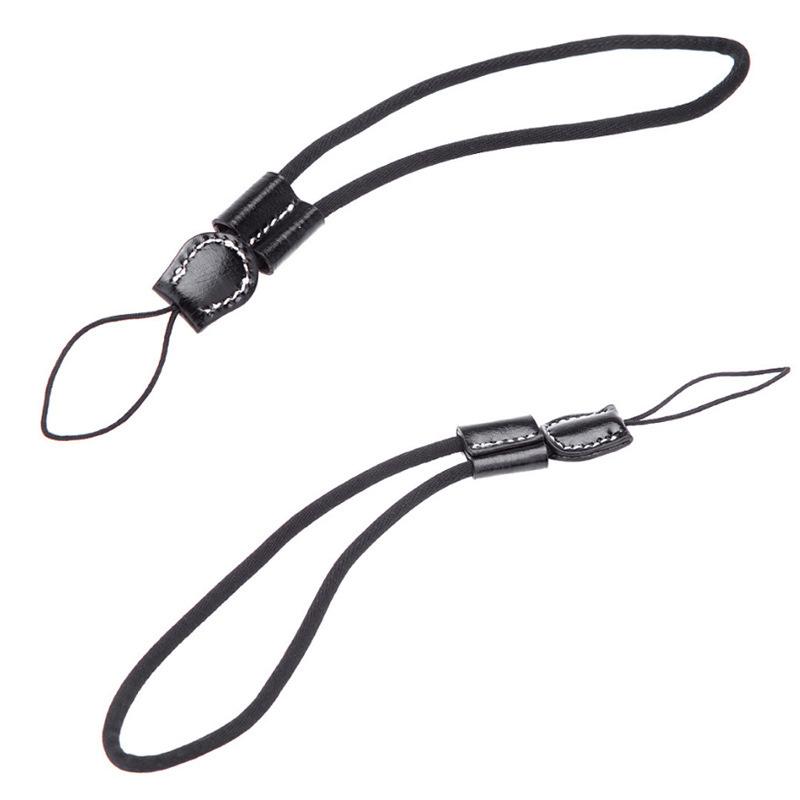2pcs Black/Brown Camera Wrist Strap Leather Wristband Protection Rope For Canon/Nikon/Sony/Olympus Camera and Micro-single