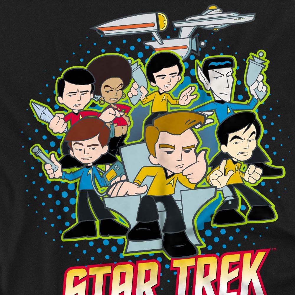 Star Trek Quogs Mens Collage T-Shirt