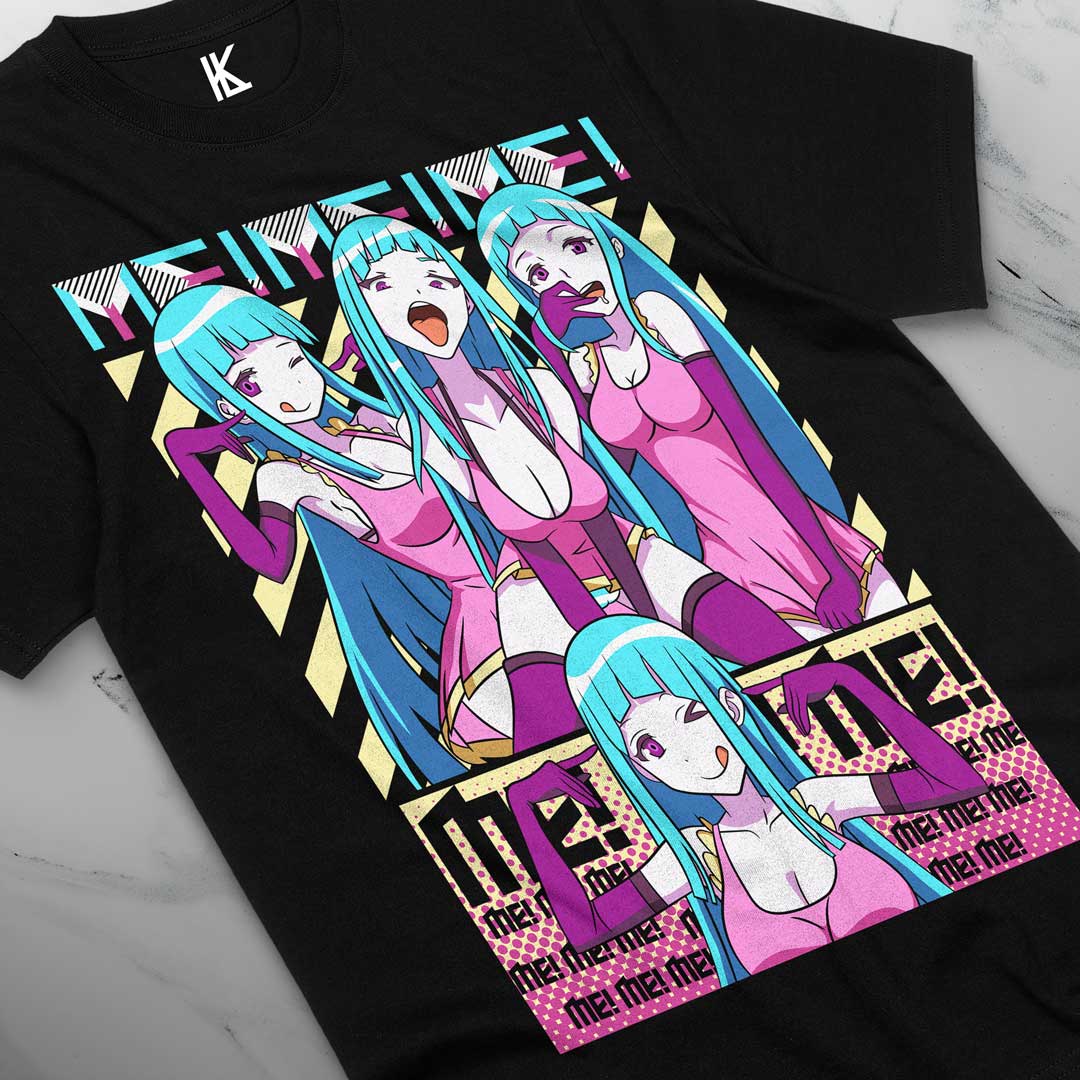 

Me Me Me Anime Unisex T Shirts for Anime Fan All Sizes Cotton 5XL чёрный