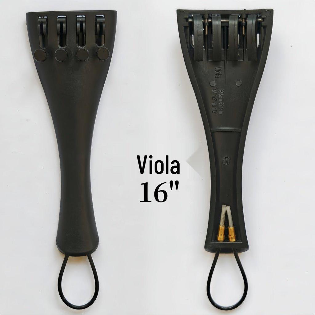 Carbon Fiber Violin/Viola/Cello Tailpiece with Tailgut - Complete Accessory Set