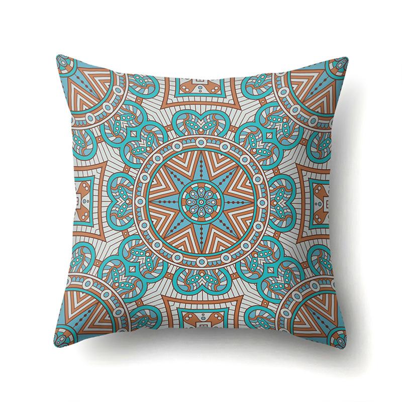 Retro Nostalgic Bohemian Ethnic Style Polyester Pillowcase Car Decoration Home Printed Pillowcase