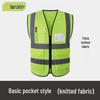 Multi-pocket Reflective Safety Vest for Night Work, Traffic, and Construction Sites