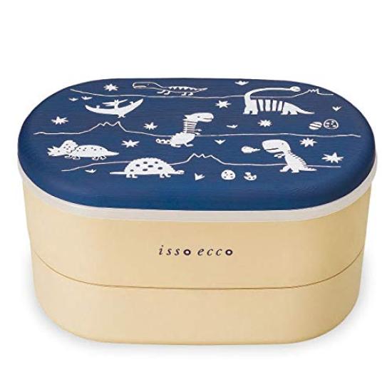 

isso ecco Family Lunch Dinosaur Navy Coffee Product 4667814 Two-Tiered Maker, Lower 1300ml, Upper 1700ml, Code