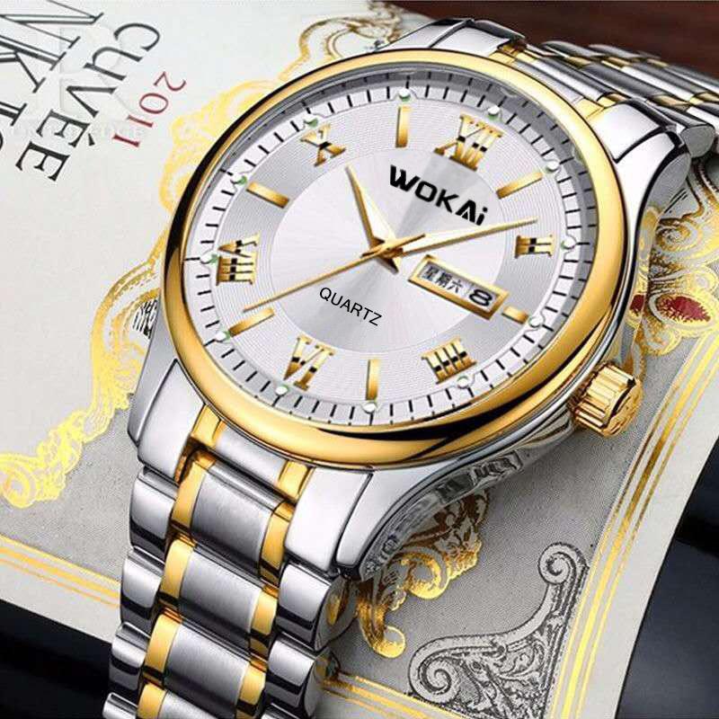 Wakai Casual Fashion Business Light Luxury Automatic Double Calendar Luminous Men'S Watch 1807