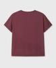 Beleun Regular Fit Cropped Cotton Short Sleeve (Burgundy)