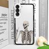 Artistic Funny Skeleton Skull Phone Case for Samsung Galaxy S25 S24 S23 Ultra S22 Plus S21 FE 5G Clear Soft Covers Couple Fundas