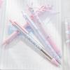 4 Pcs 0.5mm Gel Ink Pen Ballet Strap Bows Neutral Pen Retractable Black Ink Gel Pen Lovely Pressing Pen for Journaling