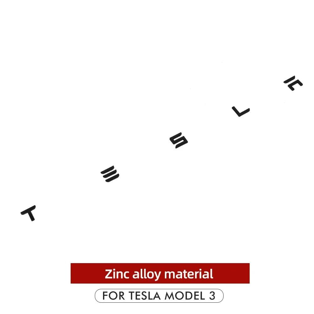 SpaceX Letters Sticker For Tesla Model 3 X Y S Tail Letter Label Emblem Car Accessories Stickers Logo Emblems Zinc Alloy SPACEX