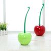 Cherry Toilet Brush soft-bristled Bathroom Toilet Cleaning Brushes Cherry Shape Lavatory Brush Holder Set for Bathroom Cleaning