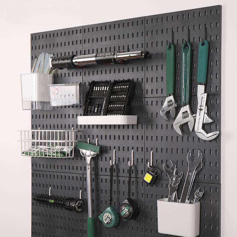 Green Forest Multi-Function Tool Hanging Plate, Punch-Free Workshop Hardware Storage Rack