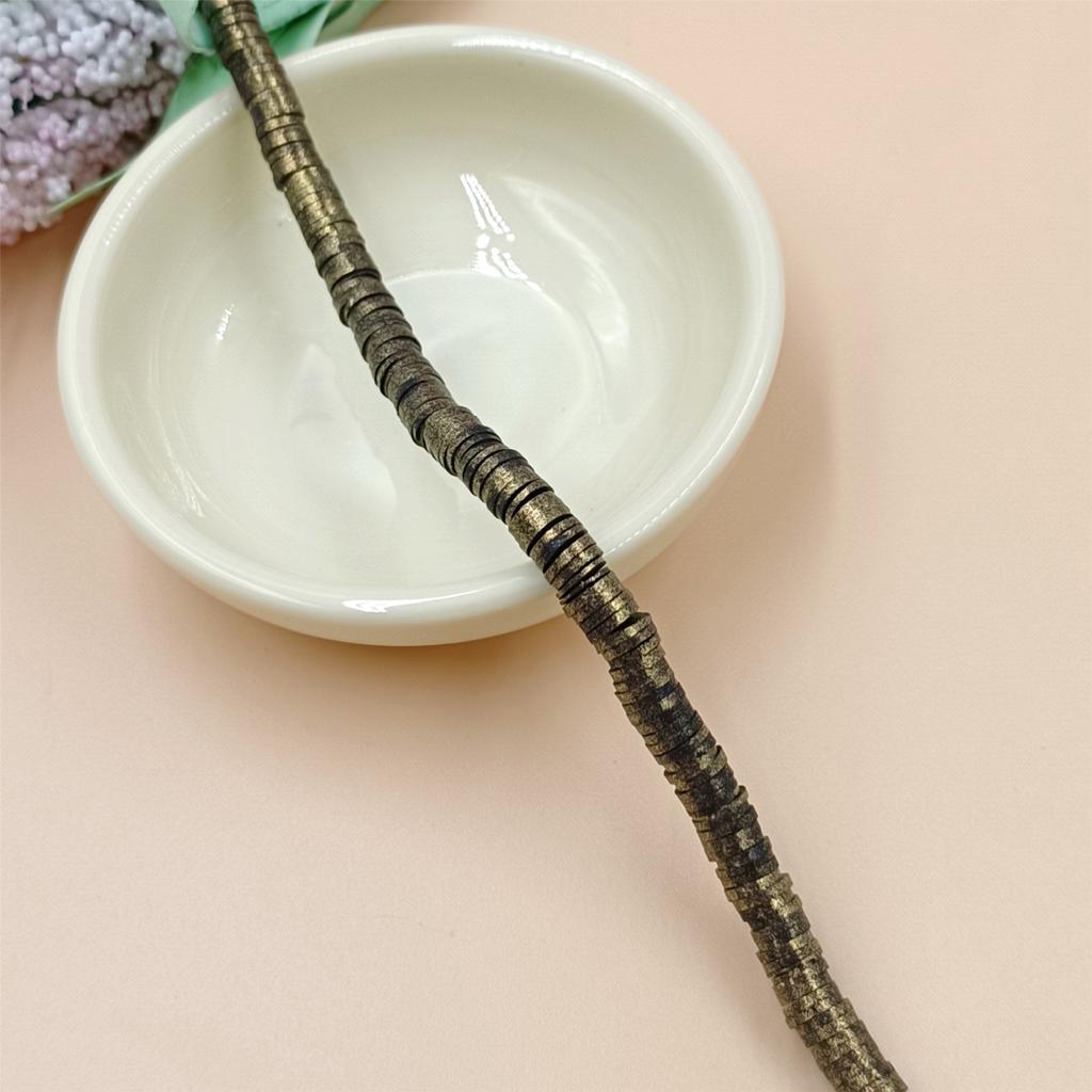 1 Strang 350 Stück 6mm Polymer Clay Perlglanzpuder Spacer Lose Perlen für Schmuckherstellung