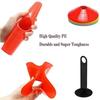 10Pcs Cone Tube Football Disc Cone Set Football Agility Training Saucer Marking Disc Multi Sport Training Space Cone Accessorie