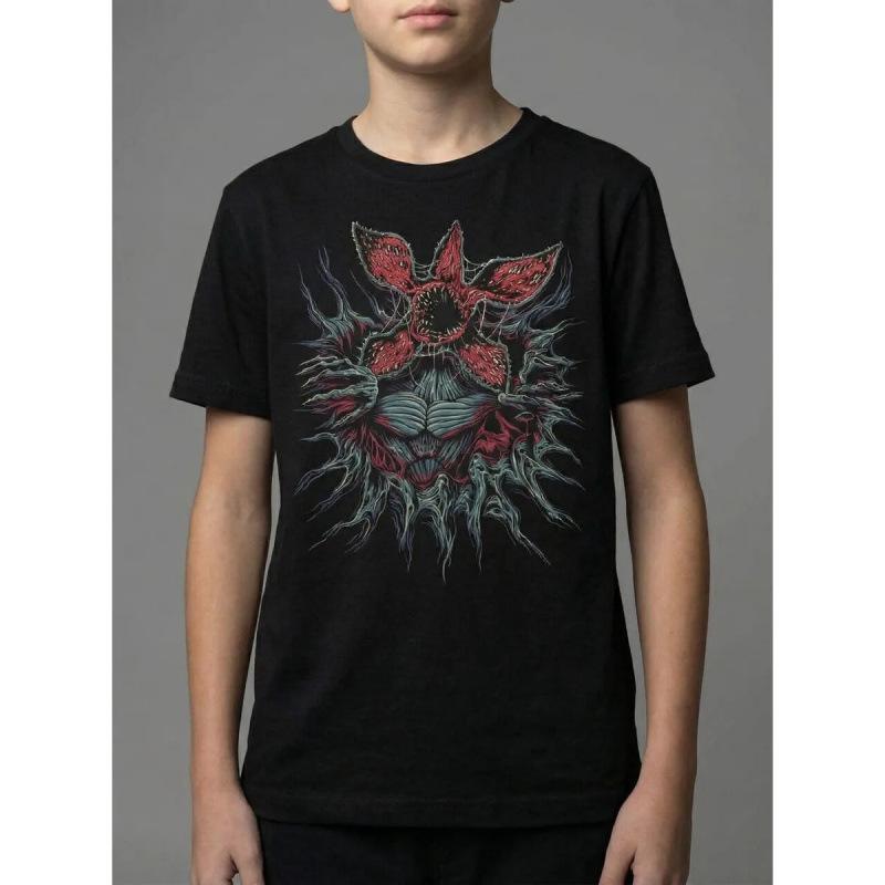 

American Style Pure Cotton Short Sleeve T-Shirt - Adult & Kids, Women s Loose Fit Base Layer Size 130