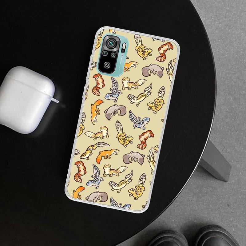 Lizards Geckos Phone Case Cover for Xiaomi Redmi Note 15 14 13 12 11 Pro Plus 14S 12S 11S 11T 11E 10S 10 Customized Fundas Redmi