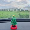 Christmas Car Ornament 2025 2026 Solar Dancing Christmas Tree Novelty Moving Christmas Tree New Arrival For Car Dashboard