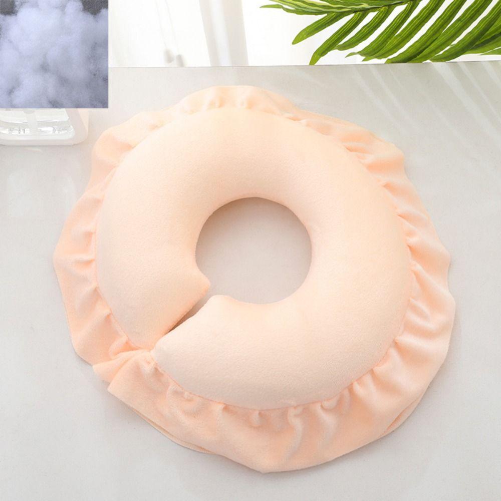 Comfortable Face Pillow Facial Support Hole Design U-Shaped Neck Cushion Lightweight Soft Face Cradle Pillow Spa Massage
