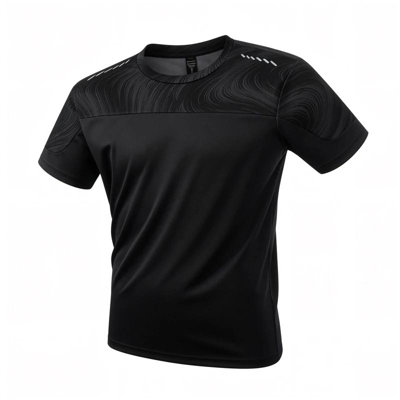 Running Moisture Wicking Round Neck T-Shirt Training Exercise Gym