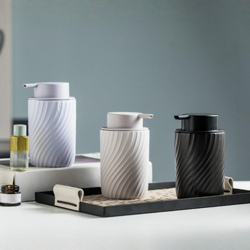 Ceramic Mousse Foaming Bottle Press Liquid Dispensing Bottle Bathroom Supplies