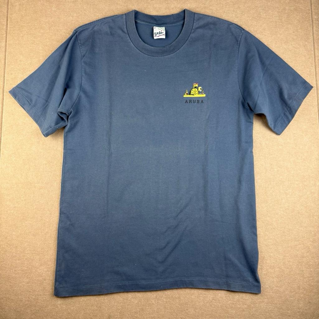 Vintage Arli Shirt Men M Blue Single Stitch Aruba Turtle Bar Graphic Tee Unisex T-Shirt