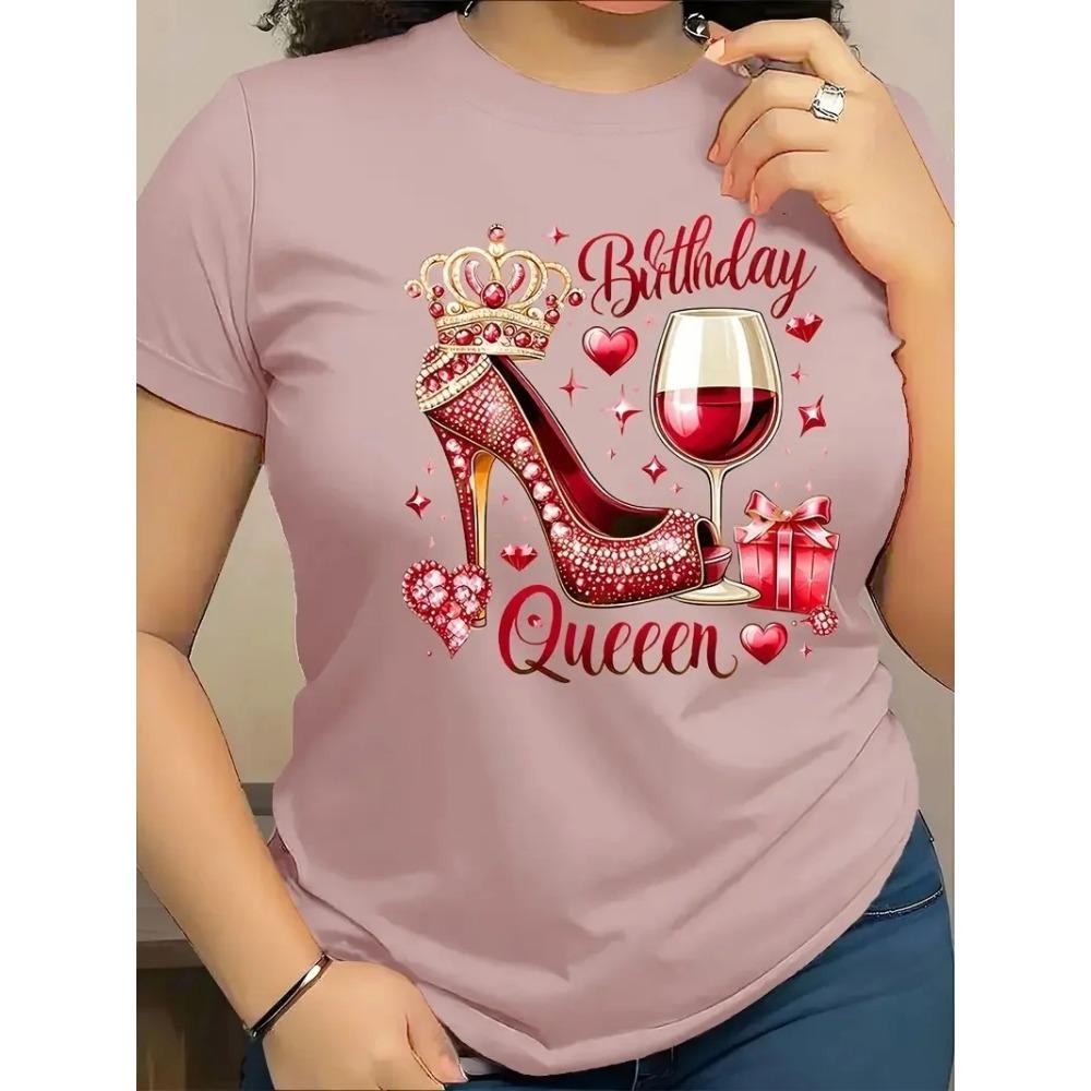 

Женская 3D футболка с графическим принтом, повседневный топ с коротким рукавом и круглым вырезом, идеально подходит для подарка на день рождения или другу, для активного отдыха и повседневной носки M