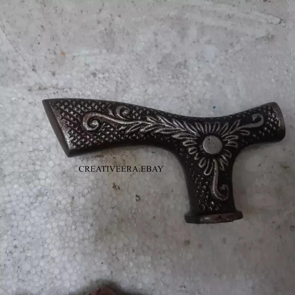 

Brass Designer Vintage Style For Cane Walking Stick Derby Head Handle Only New коричневый