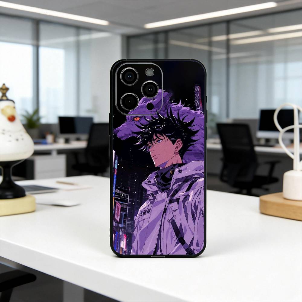Jujut-su Megumi F-Fushiguro K-Kaisen  Phone Case For iPhone 17,16,15,14,13,12,11 Plus,Pro Max,XS,Soft Silicone Black Cover iPhone17PRO