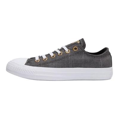 Tênis de Lona de Cano Baixo Confortáveis Chuck Taylor Tênis Femininos Cinza 560644C