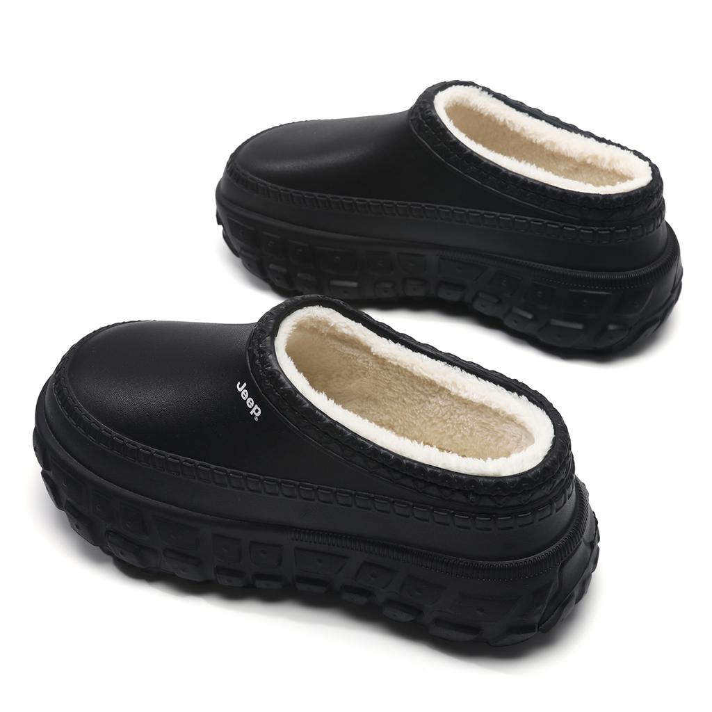 Jeep Cotton Shoes Series Fleece EVA Non-Slip Chef Shoes Unisex Shoes Black P750N14903-1